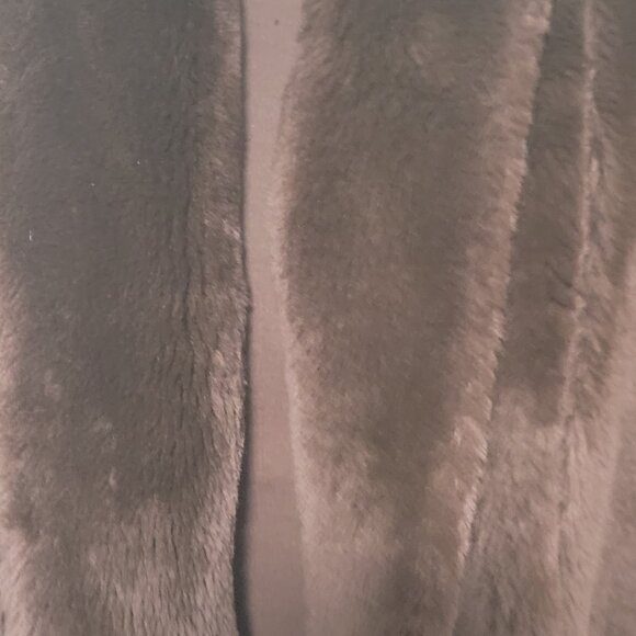 Vintage Plus 80's Oversized Reversible Faux Fur and Acetate Raincoat/Winter Coat - Picture 9 of 10